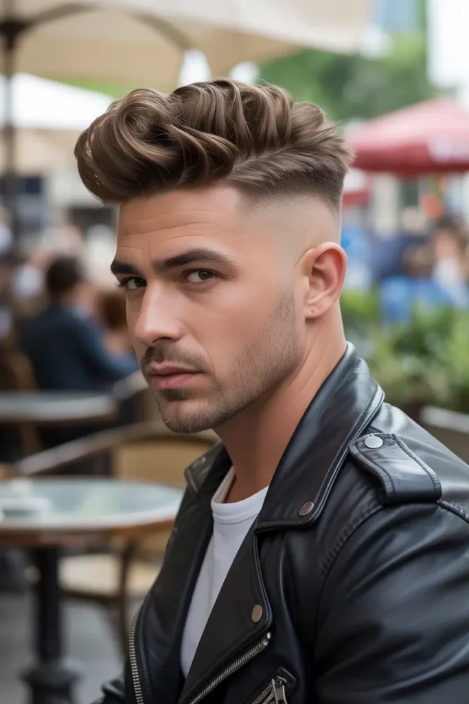 Faded Undercut with Quiff