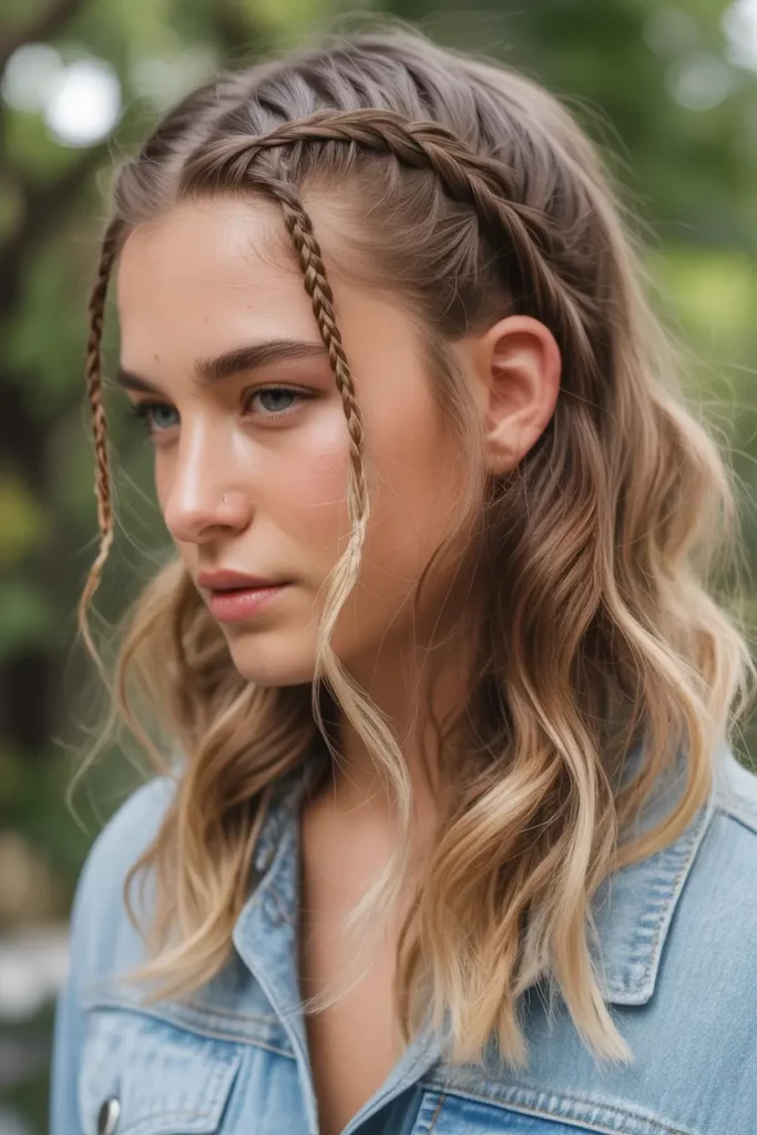 Fishtail Baby Braids With Tousled Hair