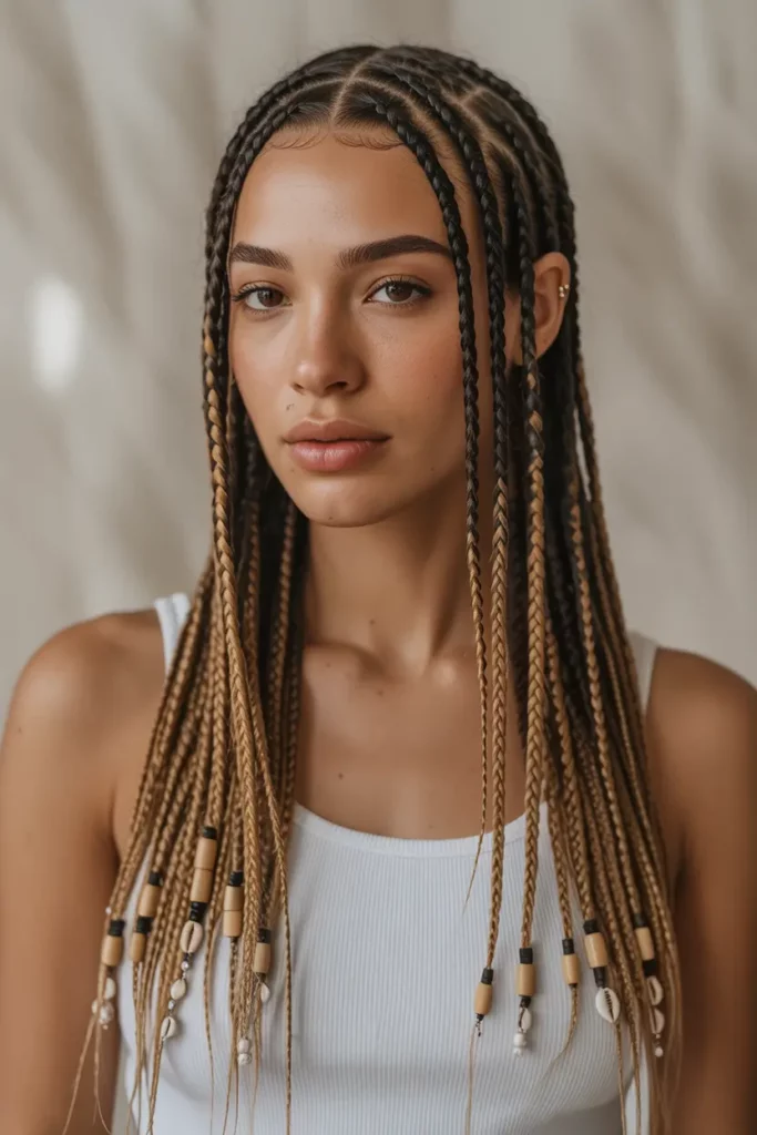 Fulani Braids with Tapered Ends