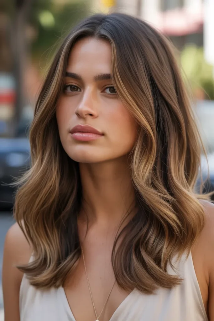 Golden-Bronzed California Brunette Balayage