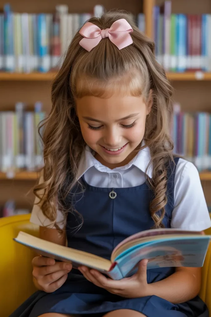 Half-Up Ponytail With Bow