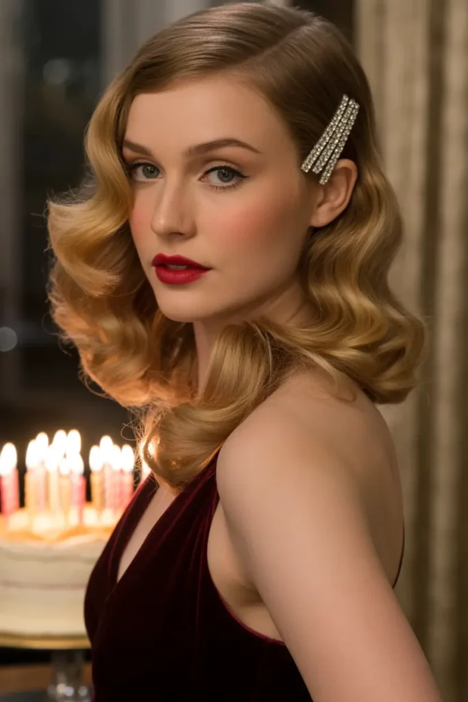 Hollywood Waves with Side Clip