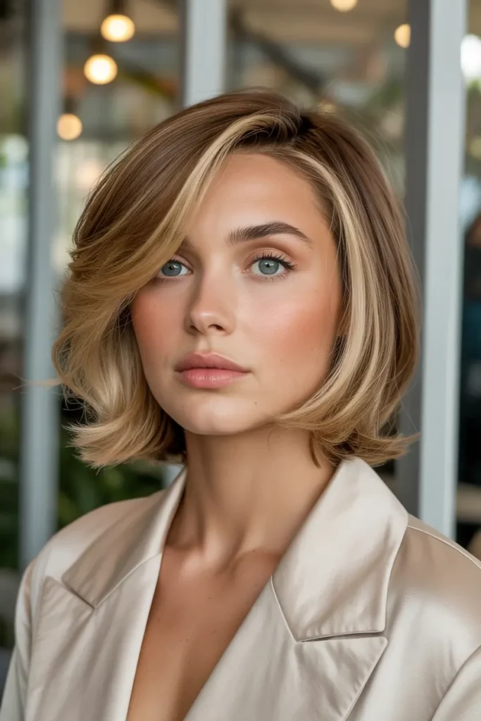 Layered Haircut With Side Part