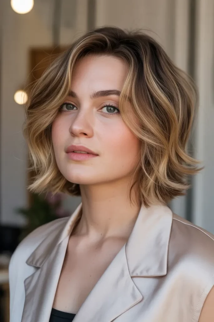 Layered Lob With Subtle Waves