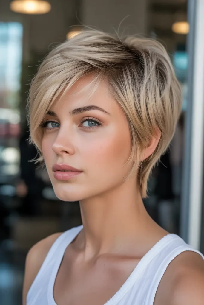 Layered Pixie With Longer Top