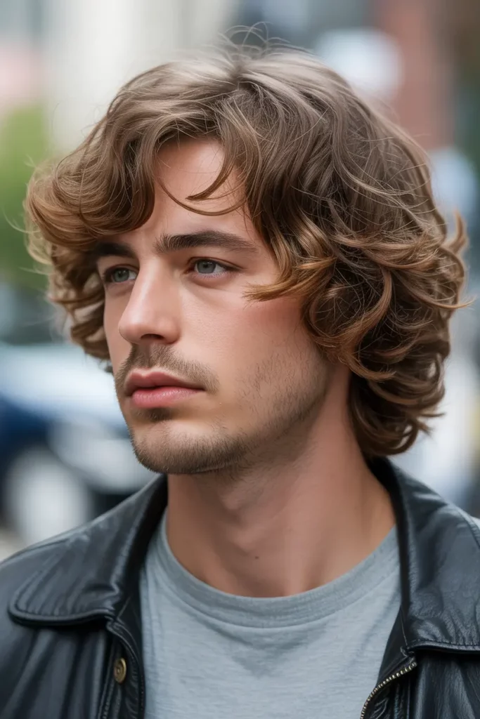 Layered Wolf Cut With Natural Waves