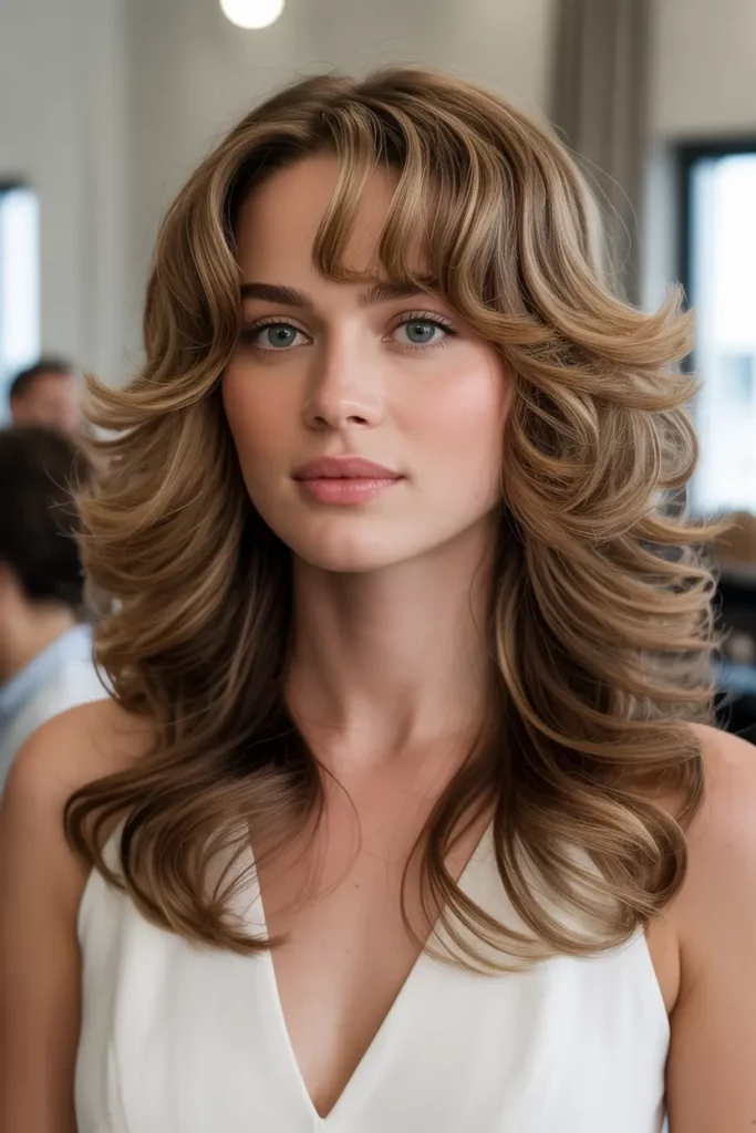 Long Layers With Loose Curls