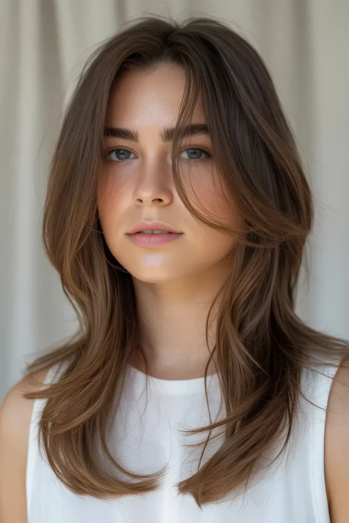 Long Soft Mullet with Blended Layers