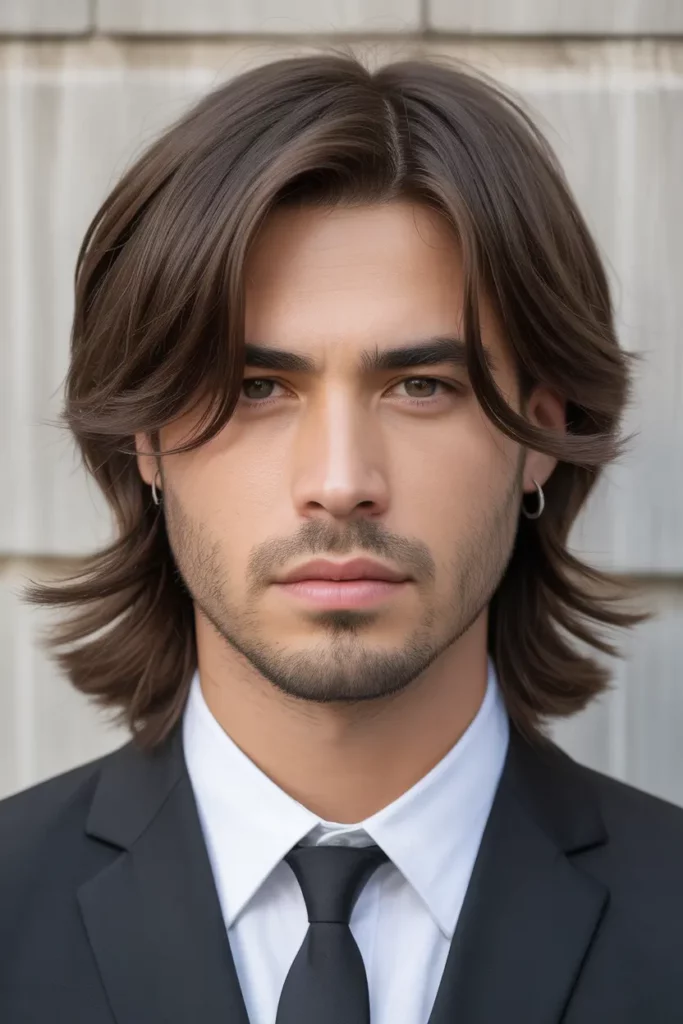 Long Wolf Cut With Face-Framing Layers