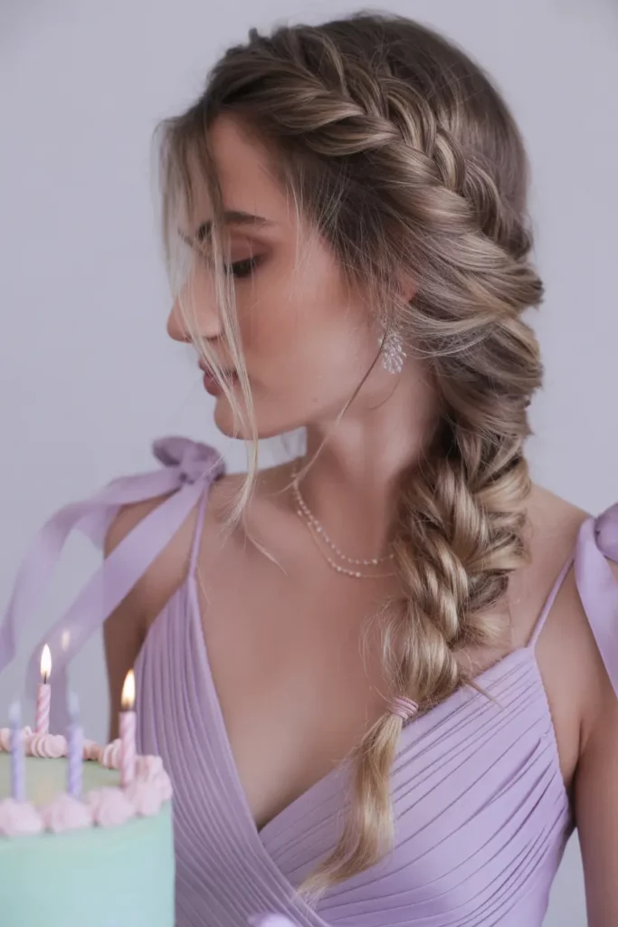 Loose Side Fishtail Braid