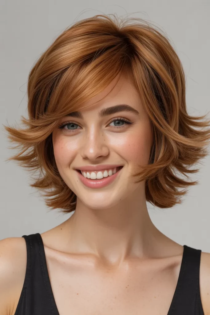 Medium Shag with Flipped-Out Layers