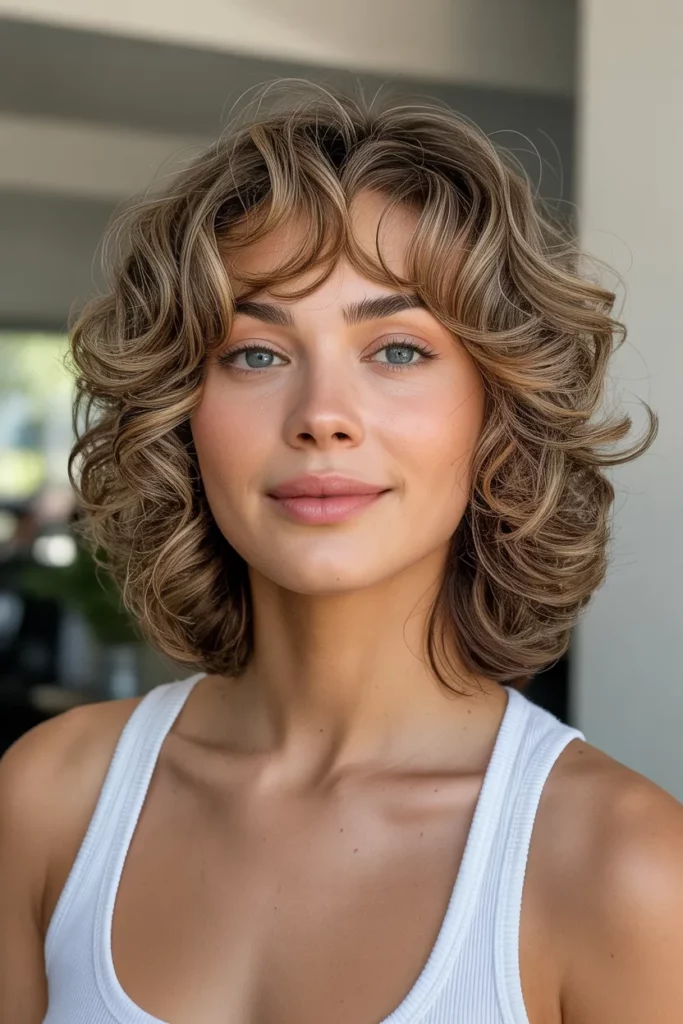 Medium Shag with Soft Curls