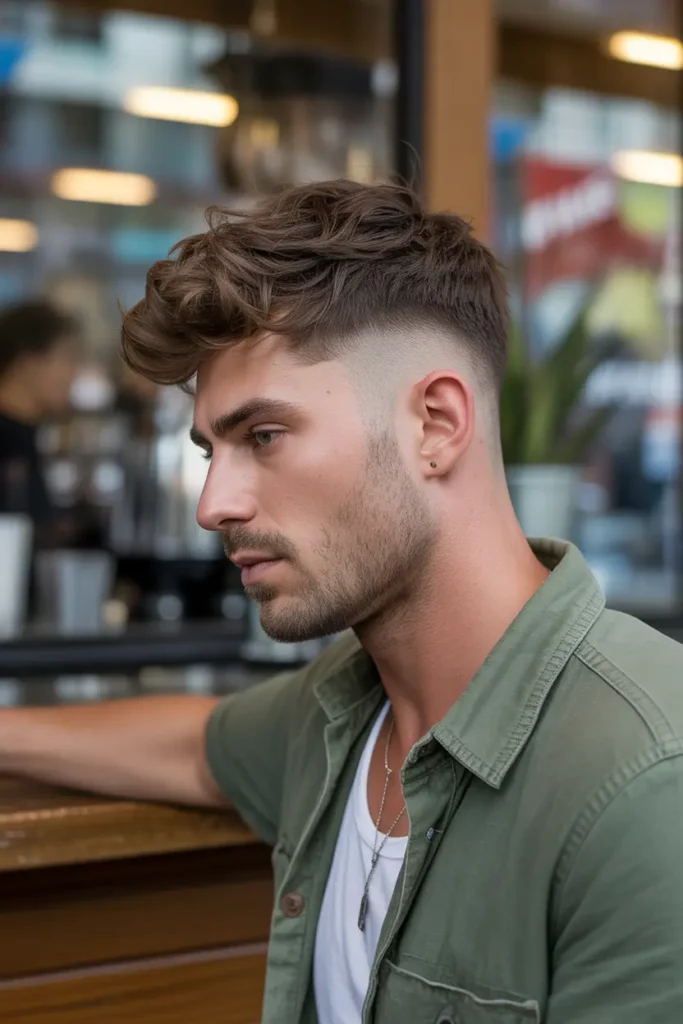 Messy Textured Faded Undercut