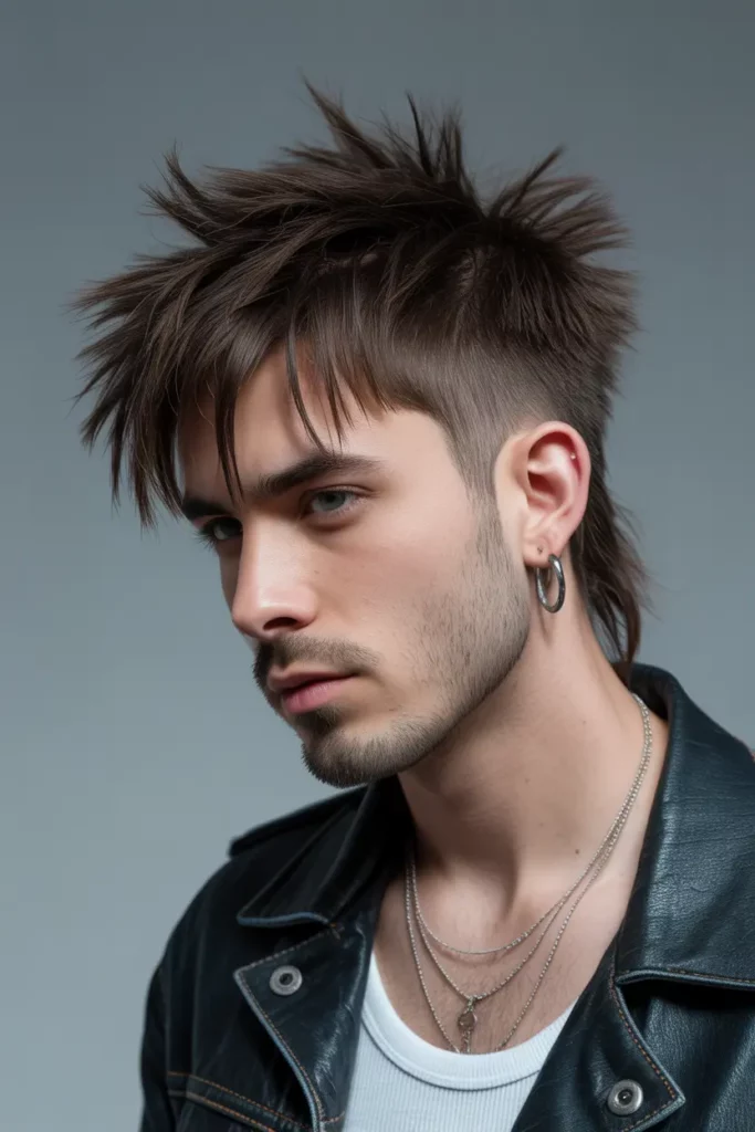 Punk-Inspired Wolf Cut With Spiky Layers