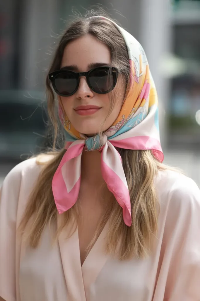 Scarf-Wrapped Hairstyles For Greasy Hair