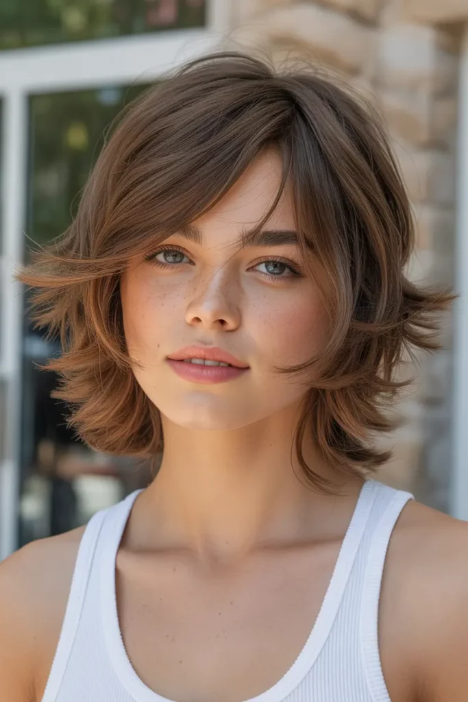 Shaggy Soft Mullet with Subtle Layers