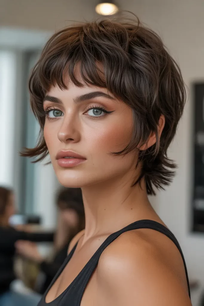 Short Shag with Micro Bangs