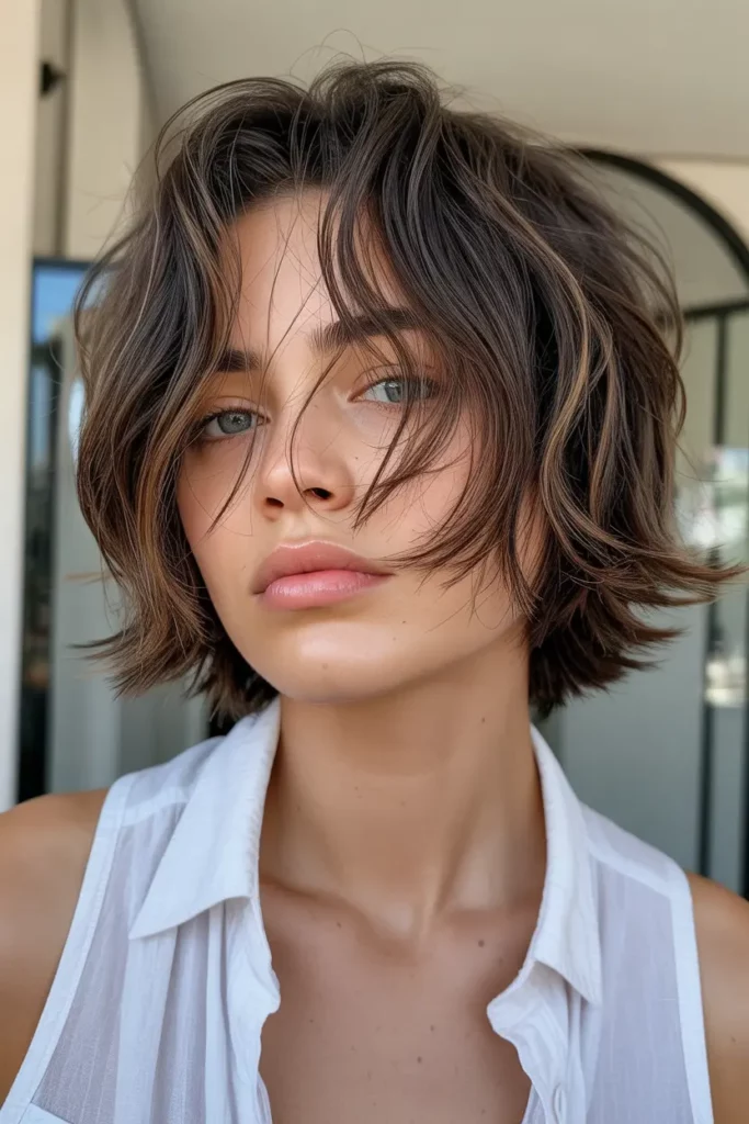 Short Shaggy Hair with Undone Edges