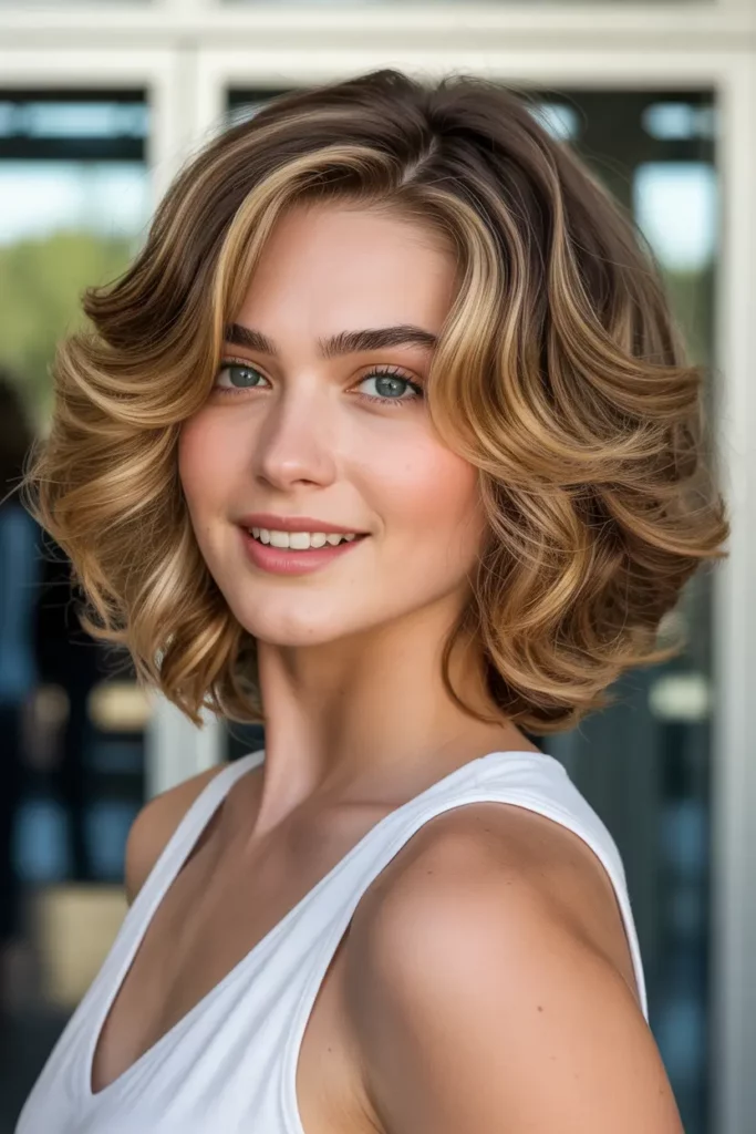 Shoulder-Length Layers With Highlights