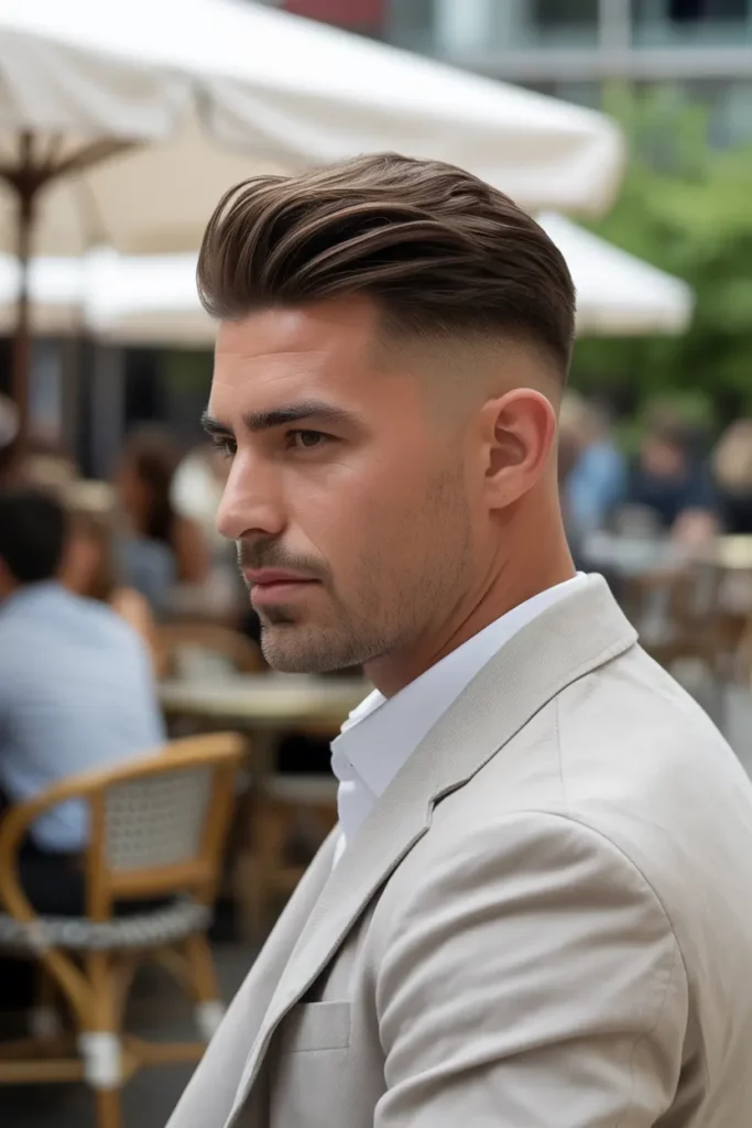 Side Swept Faded Undercut