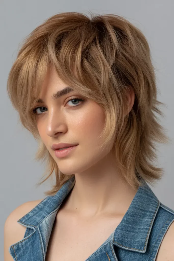 Soft Mullet with Piece-y Layers