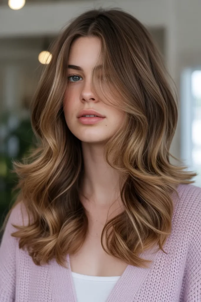 Soft Romantic Waves with Face-Framing Layers