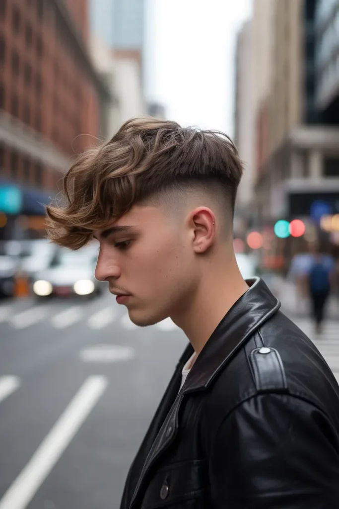 Textured Fringe Faded Undercut