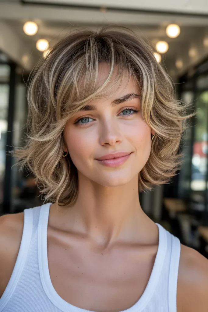 Textured Medium Shag with Feathered Ends