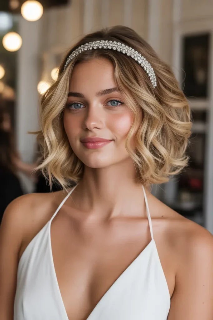 Tousled Waves with Headband