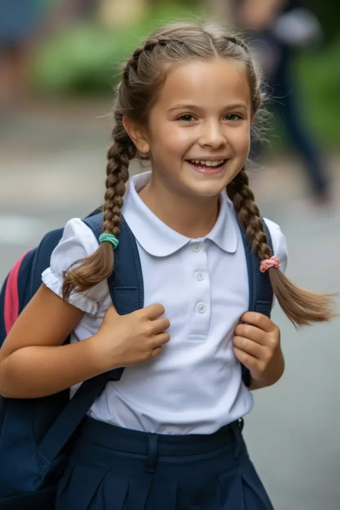 Twin Braided Pigtails