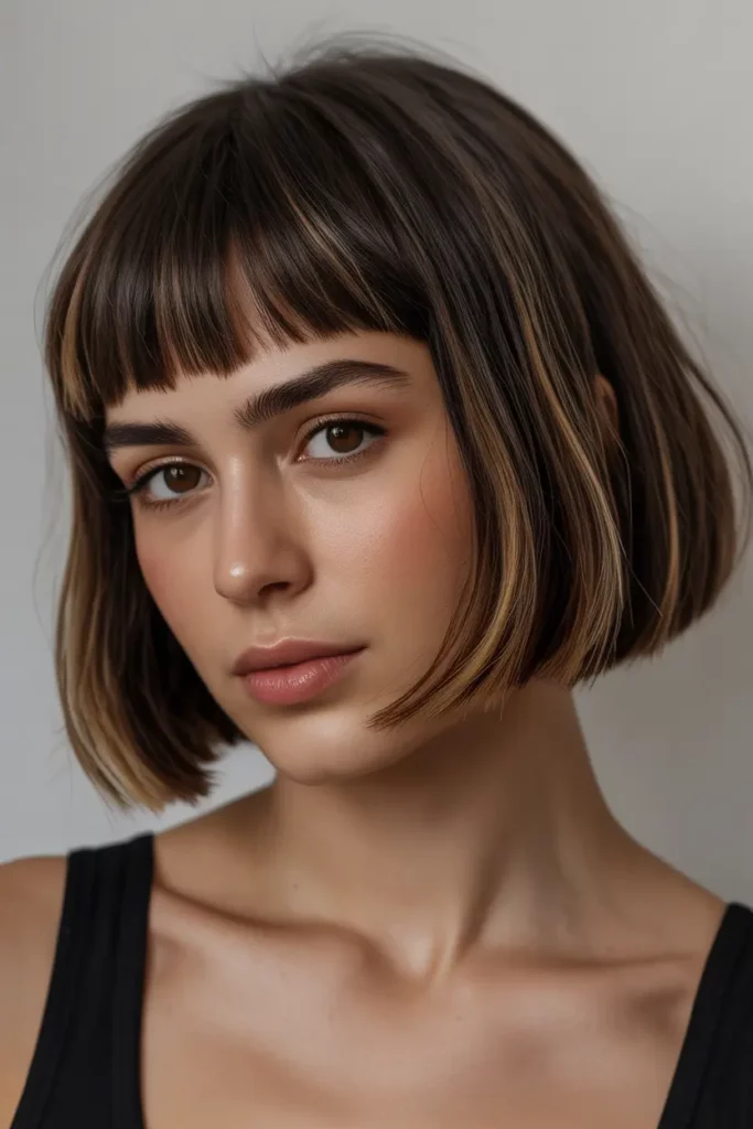 Undercut Bob with Bangs