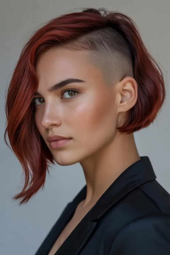 Undercut Bob with Side Shave