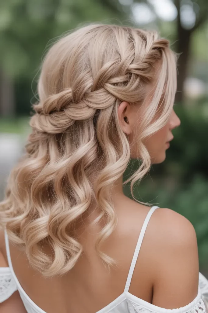 Waterfall Baby Braids With Soft Curls