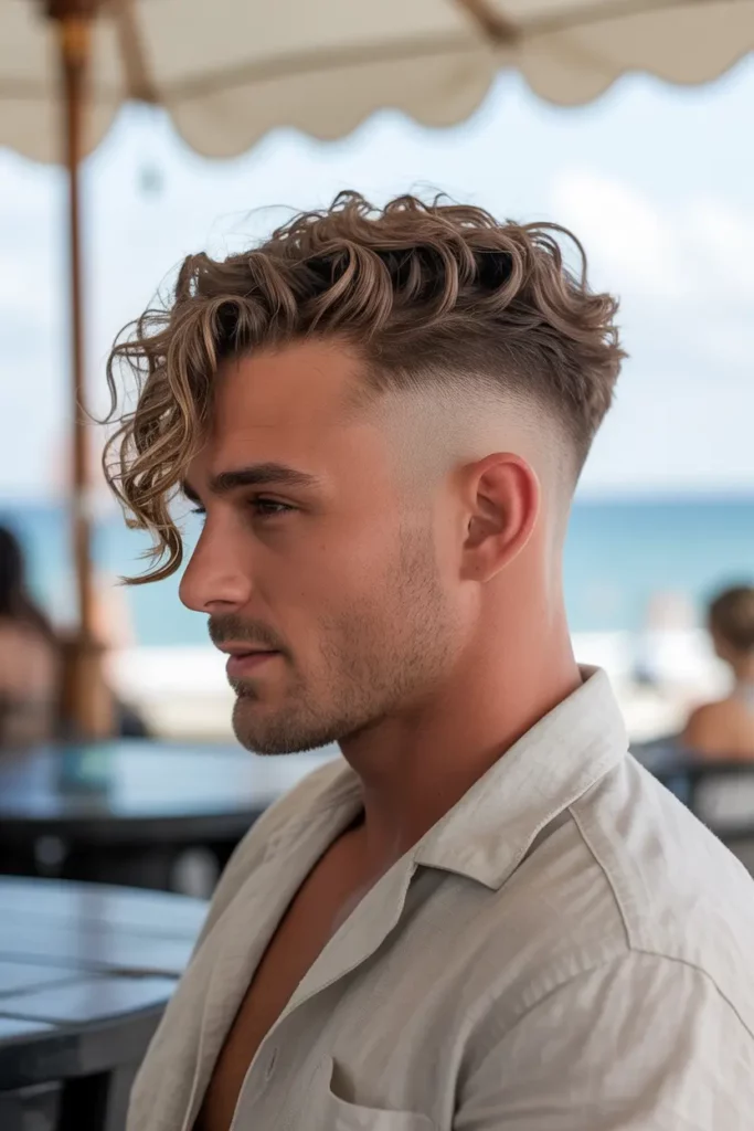 Wavy Top Faded Undercut