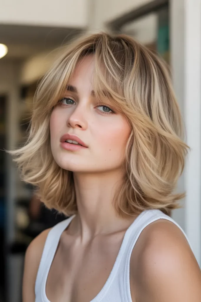 Wispy Layers With Side Bangs