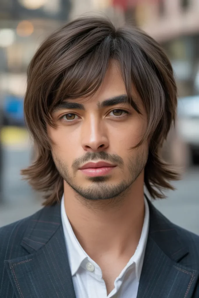 Wolf Cut With Curtain Bangs