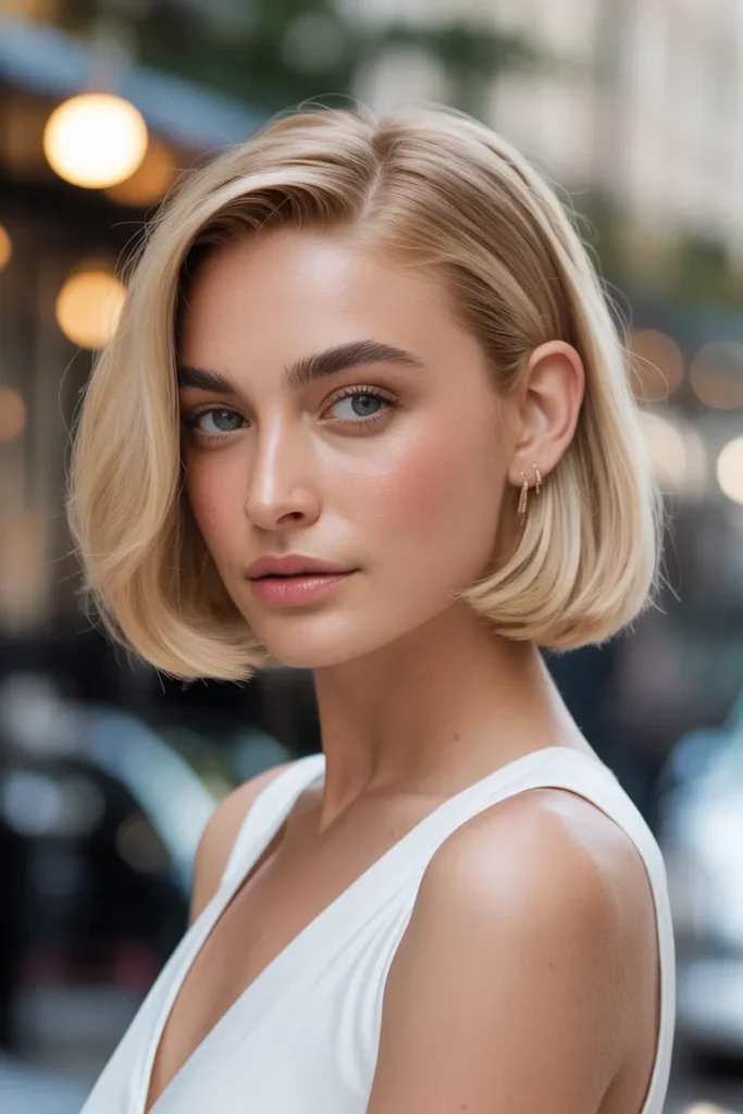 1. Classic Blonde Bob