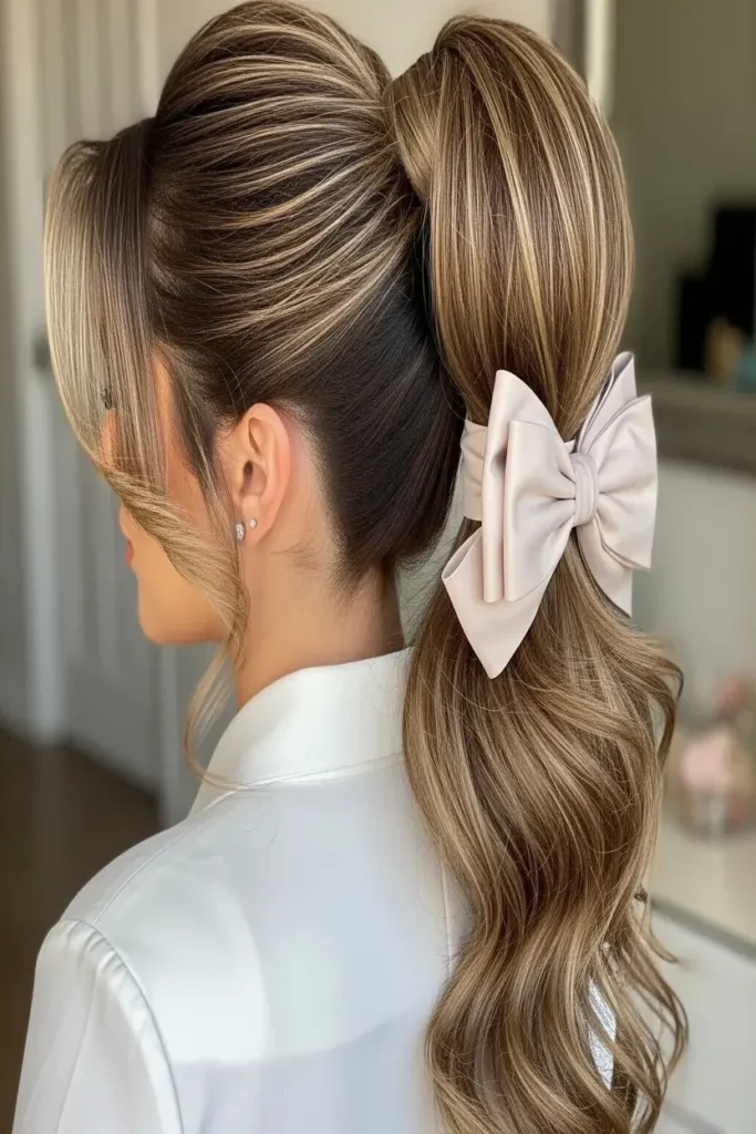 10. High Ponytail with Bow 832x1248 1