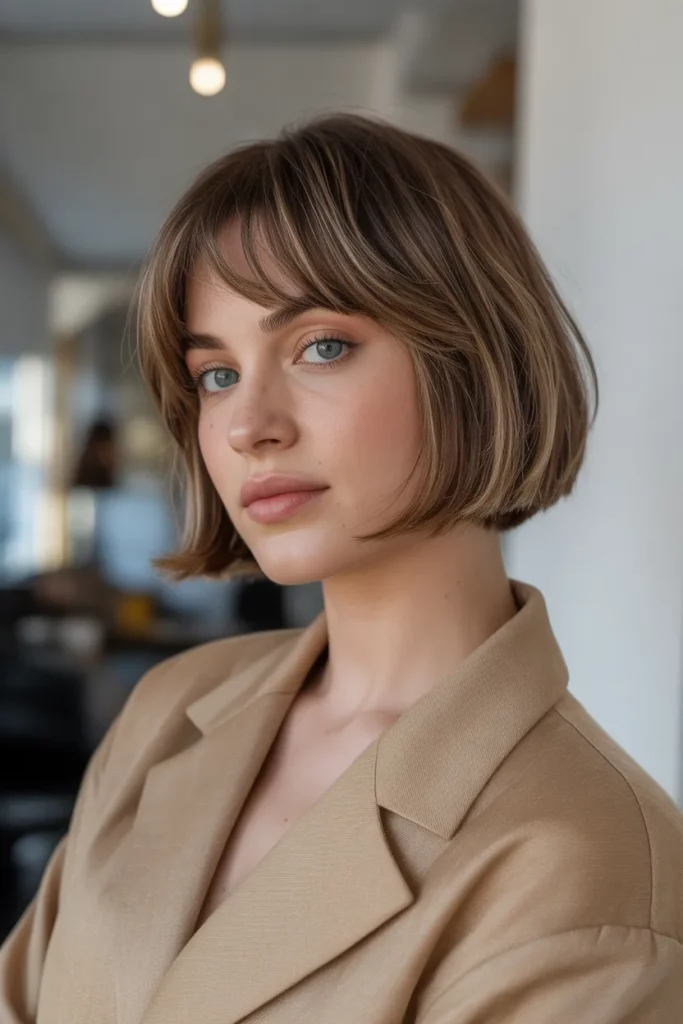 10. Long Pixie Bob with Curtain Bangs