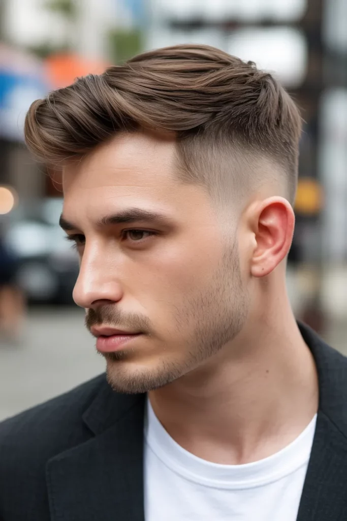 11. Subtle Mullet Men with Faded Sides