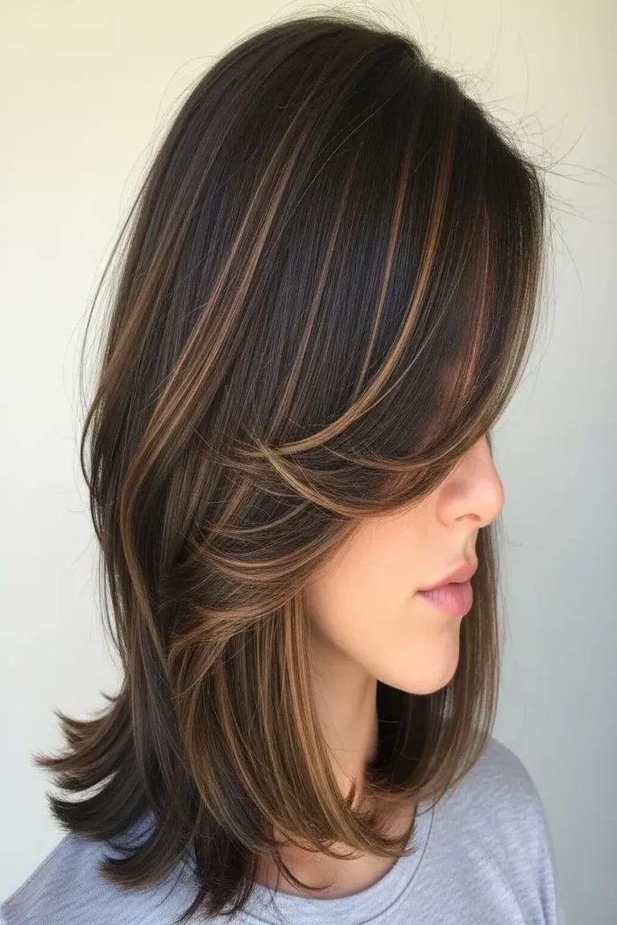 12. Brunette Lob with Caramel Highlights 832x1248 2