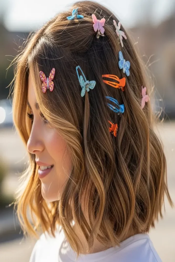 12. Soft Waves with Butterfly Clips 832x1248 1