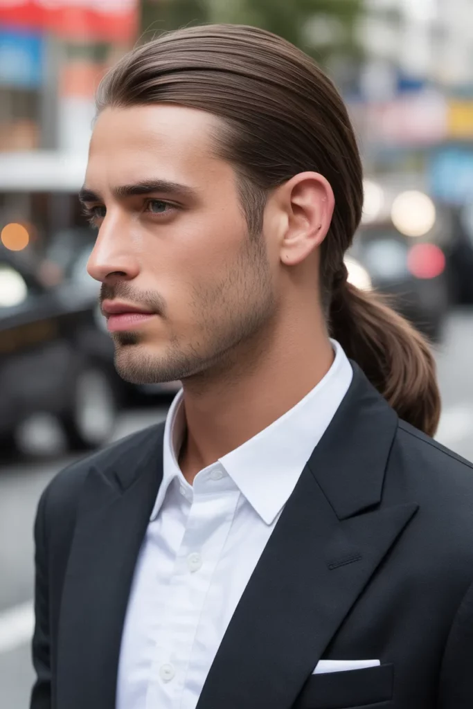 13. Long Slick Ponytail