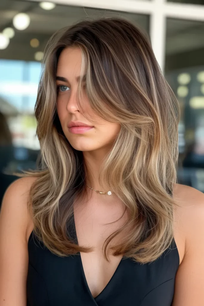 14. Long Shag with Balayage