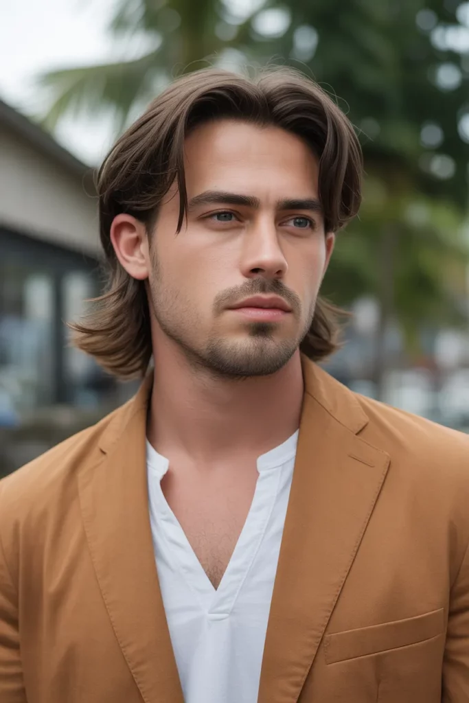 15. Subtle Mullet Men with Longer Back