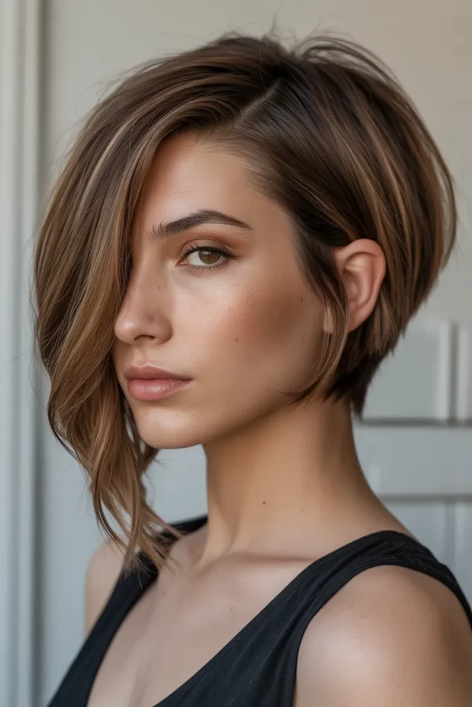 16. Asymmetrical Long Pixie Bob