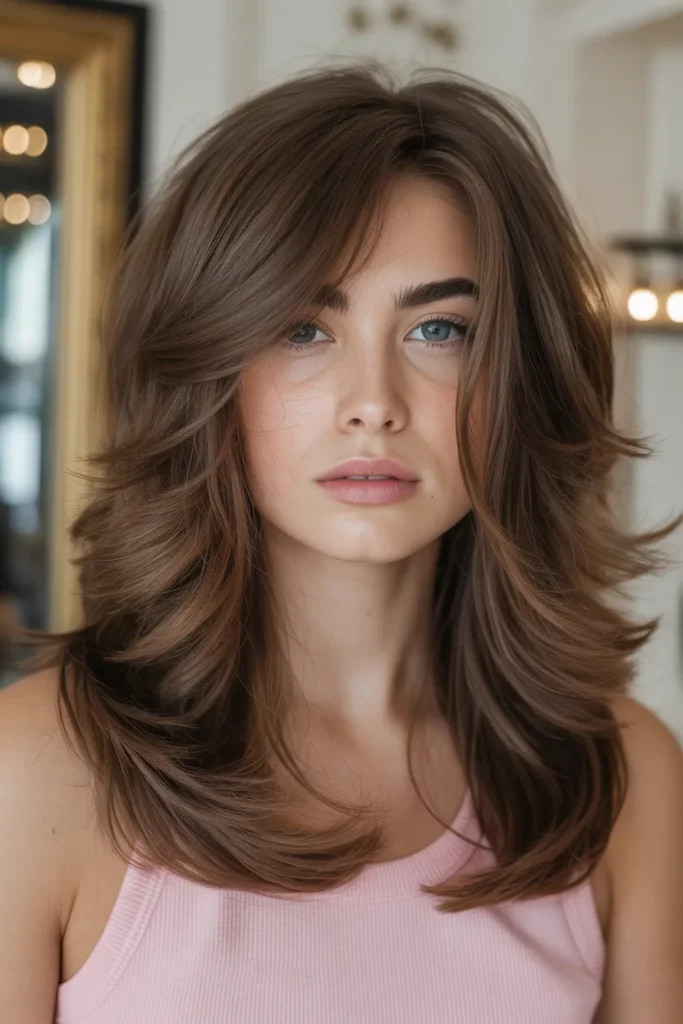 16. Long Shag with Layers and Volume