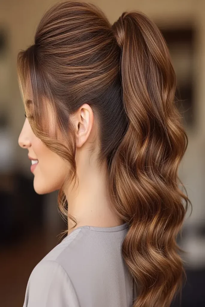 16. Voluminous Ponytail with Waves 832x1248 1