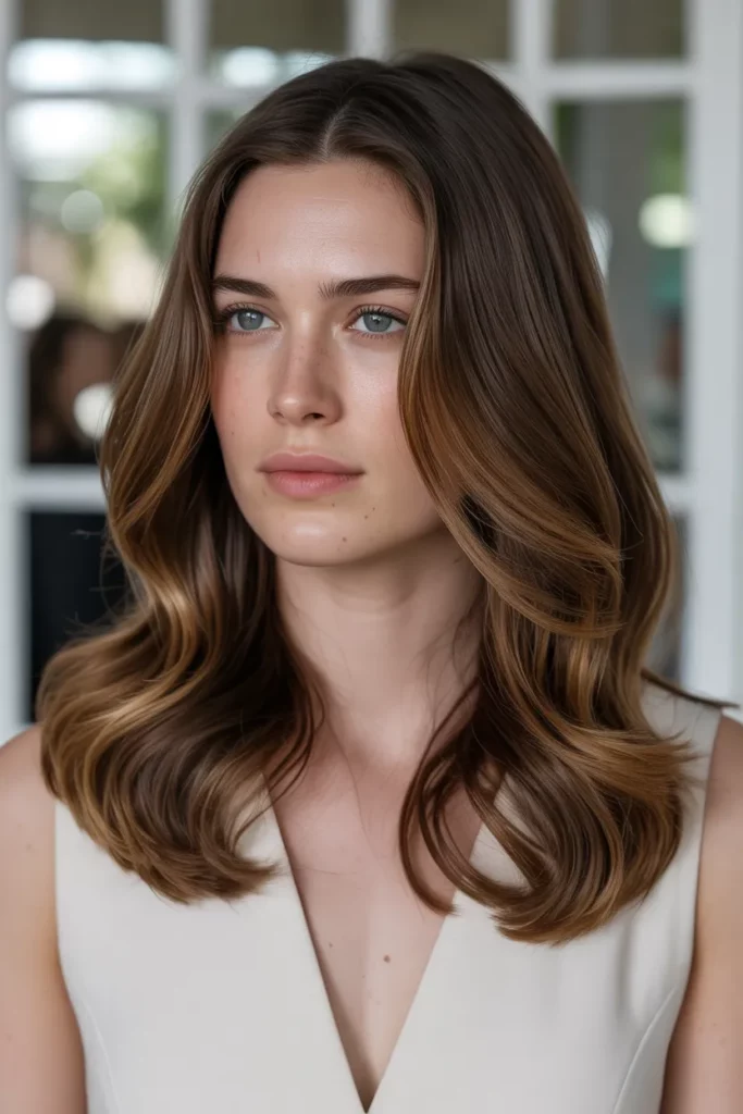 17. Brunette Hair with Subtle Highlights