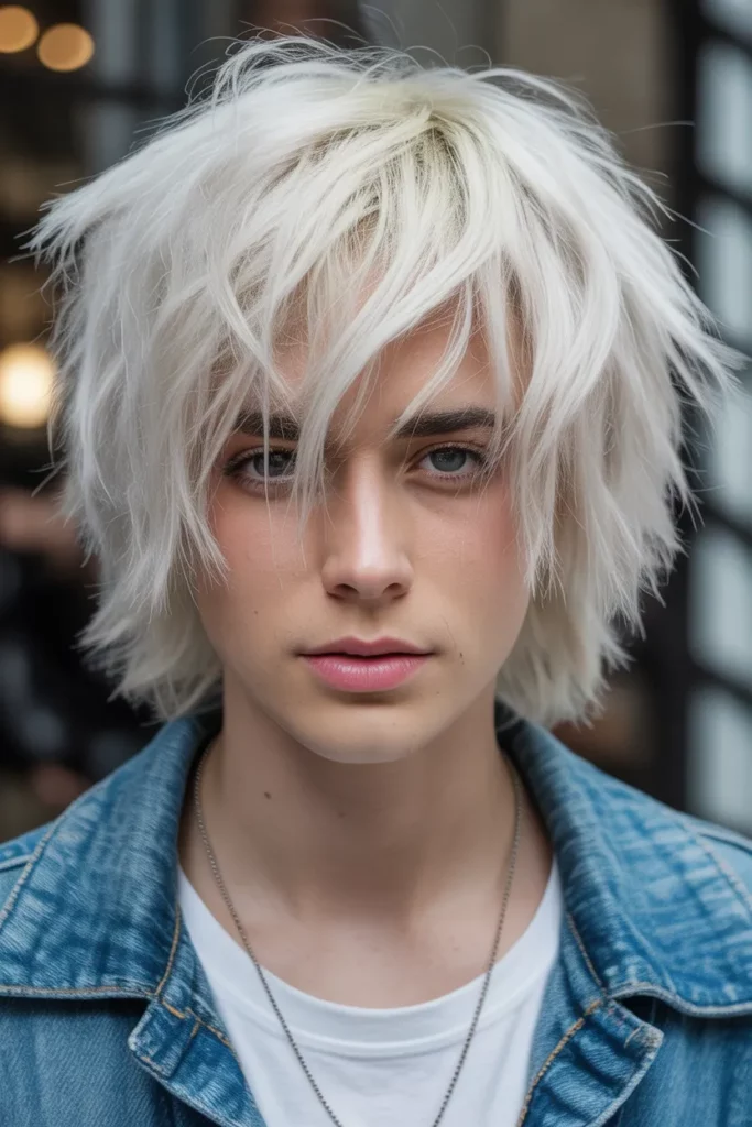 17. Grunge Hairstyles with Platinum Blonde